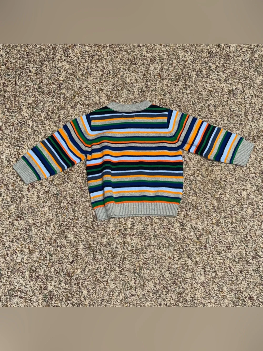 Boys toddler 9-12 month shirt Place Striped Crewneck Sweater